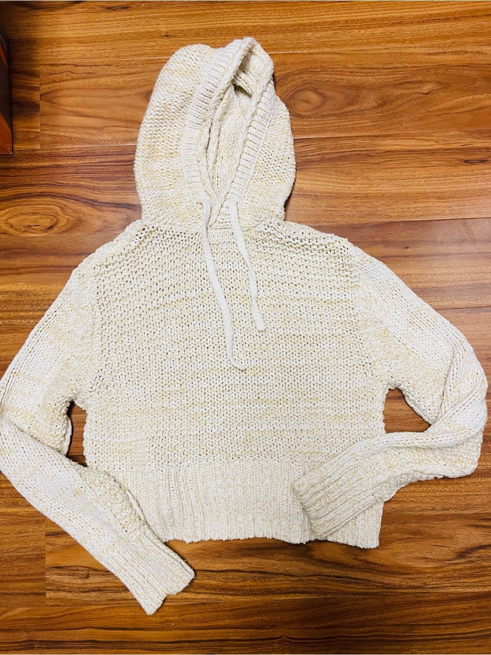 Rag & Bone Cozy Cream Knit Hoodie Sweater - Women’s Size XS